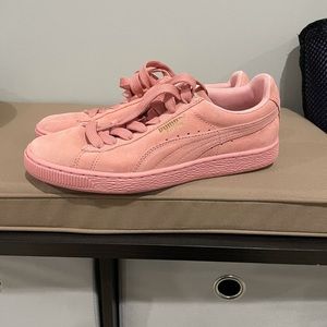 Puma Pink Suede Women's Shoes